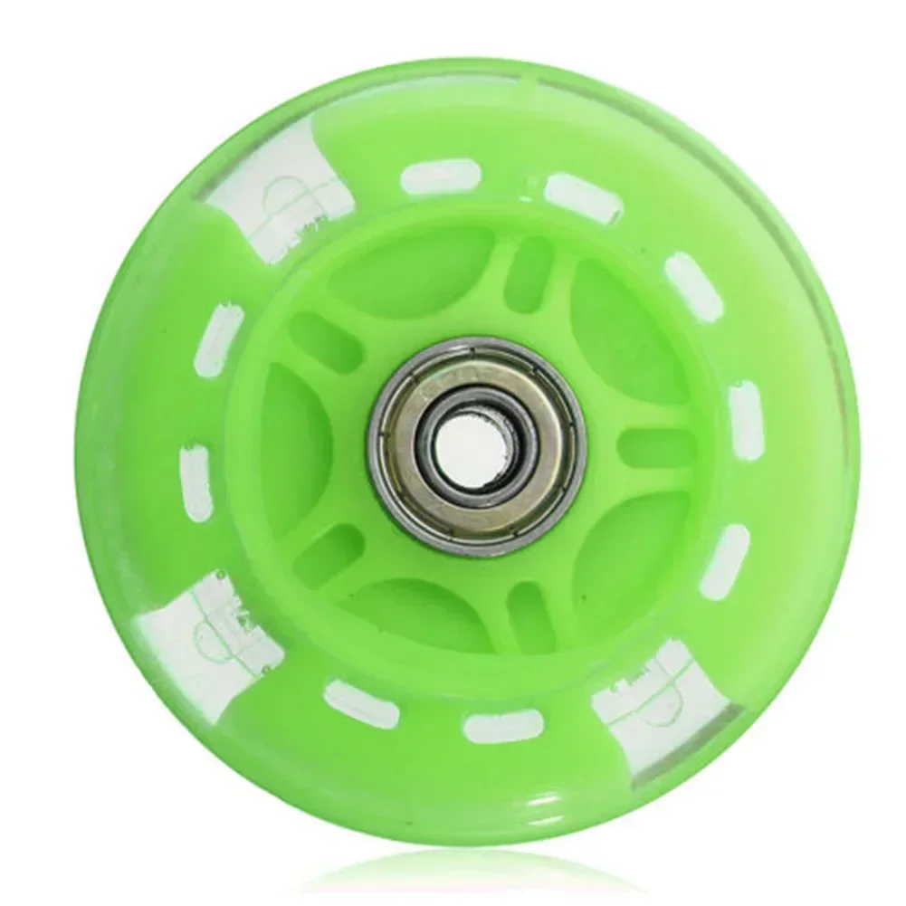 Scooter Wheel Mute Flash Wheel For Micro Scooter Flashing Light Toy Wheel Pink/Blue/Black/Green PU+metal Skateboard Parts