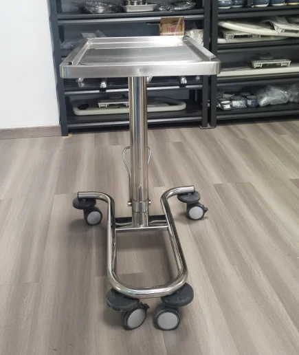 Adjustable Stainless Steel 304 Mobile Hydraulic Trolley Hospital Products