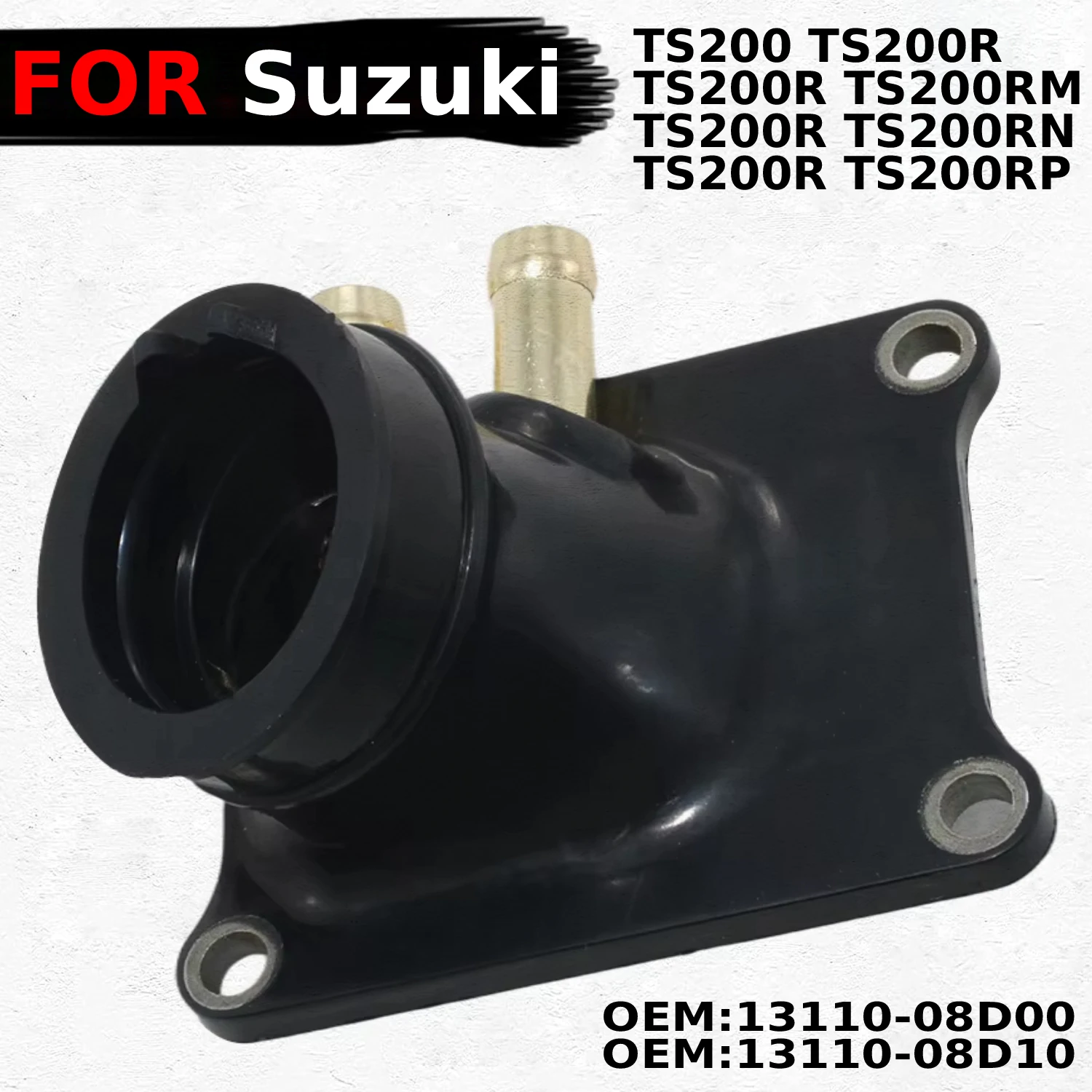 

Motorcycle Carburetor Interface Pad Plastic Intake Outlet Glue For Suzuki TS200 TS200R TS200RM TS200RN TS200RP OEM：13110-08D00