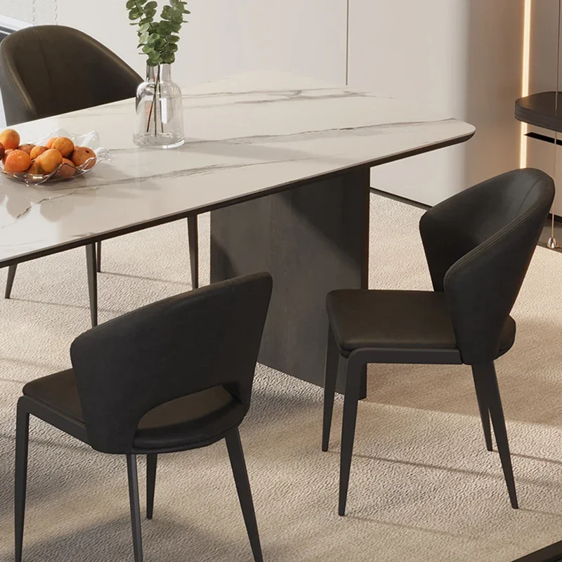 

2pc Minimalist Design Dining Chair Decor Luxury Unique Elegant Dining Chair Set Of 2 Simple Nordic Chaise Living Room Furniture