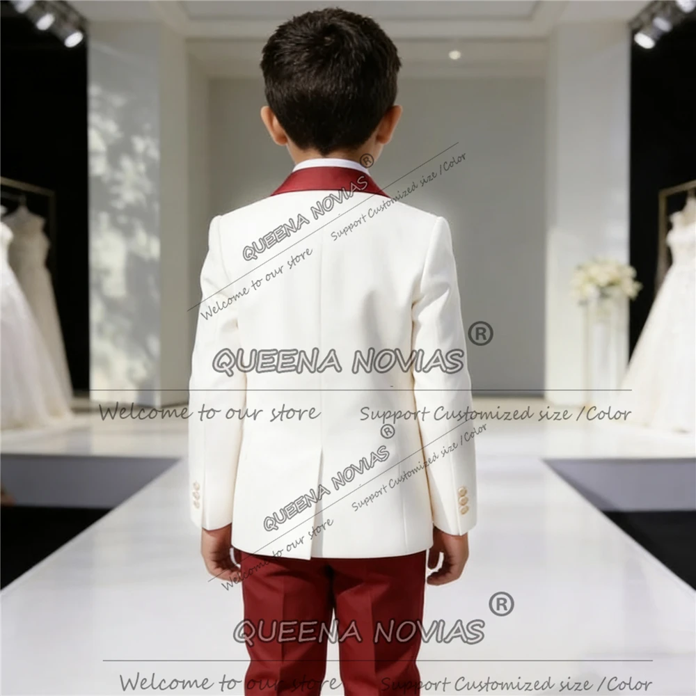 クラシックな子供用スーツ、結婚式用、シングルブレスト、キッズブレザー、カスタマイズ可能な3ピース、男の子の誕生日パーティー用タキシード、2～14歳