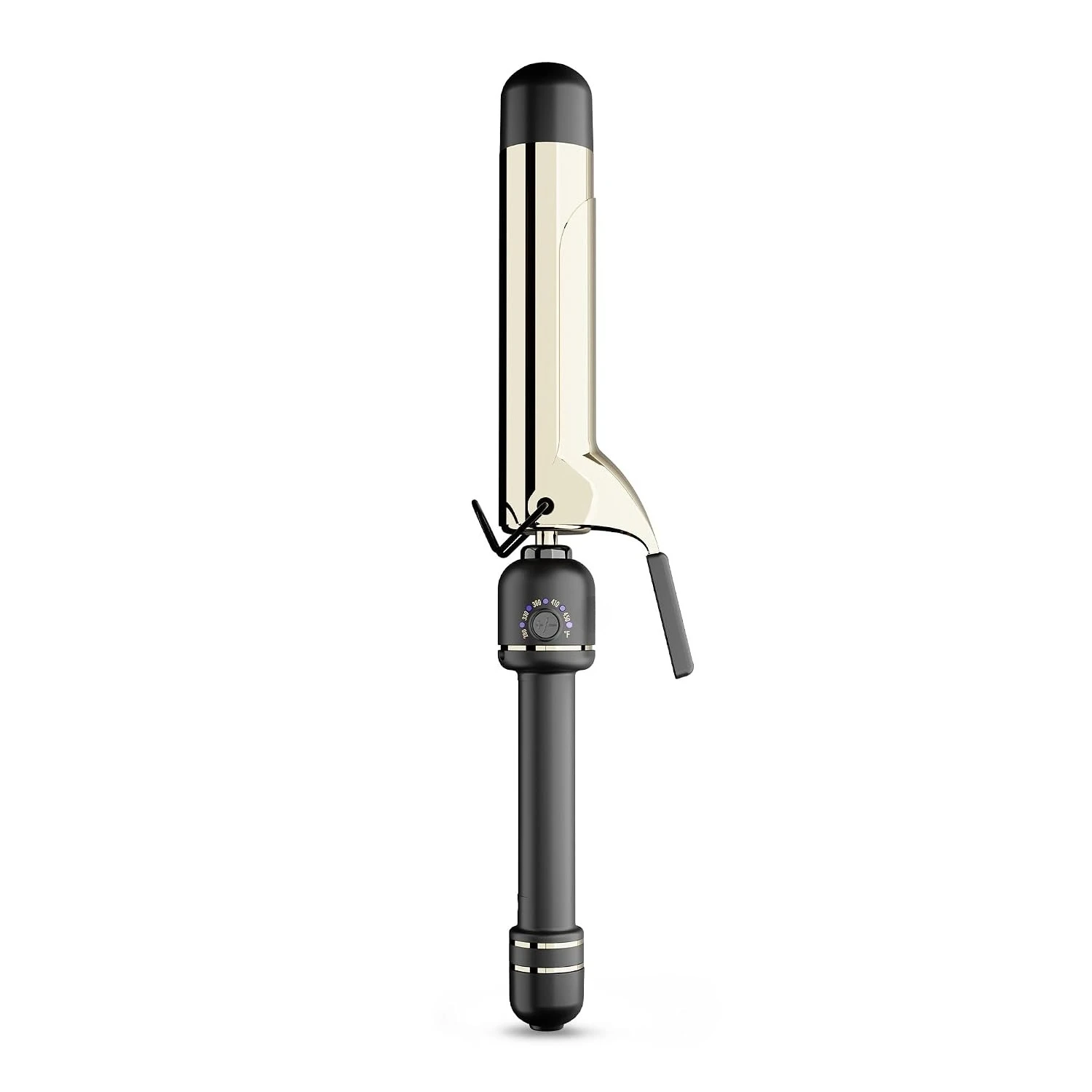 24K Gold Professional 1.5" Extended Barrel Curling Iron,for Long Lasting Curls & Hair Types