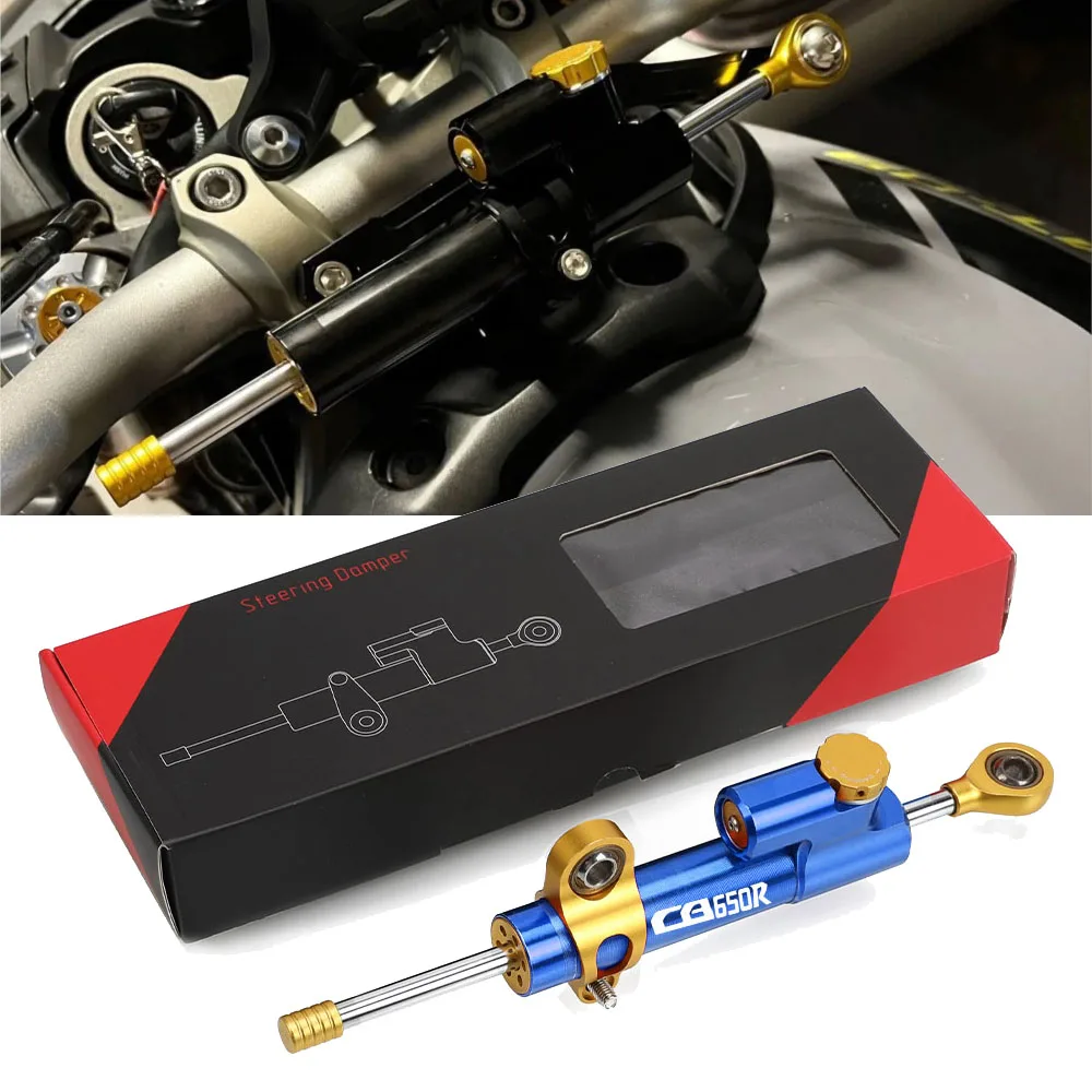 

For Honda CB650R Motorcycle Accessories Adjustable Aluminum Steer Damper CB 650R CB 650 R 2018 2019 2020 2021