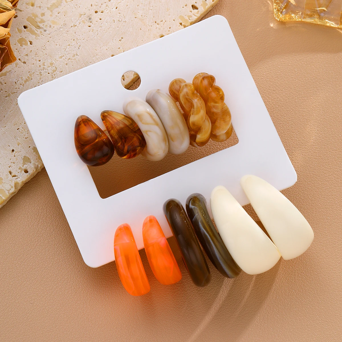 ชุดต่างหูเรซิ่นหลากสีสไตล์โบฮี - Resin Art Ring บทวิจารณ์และราคา