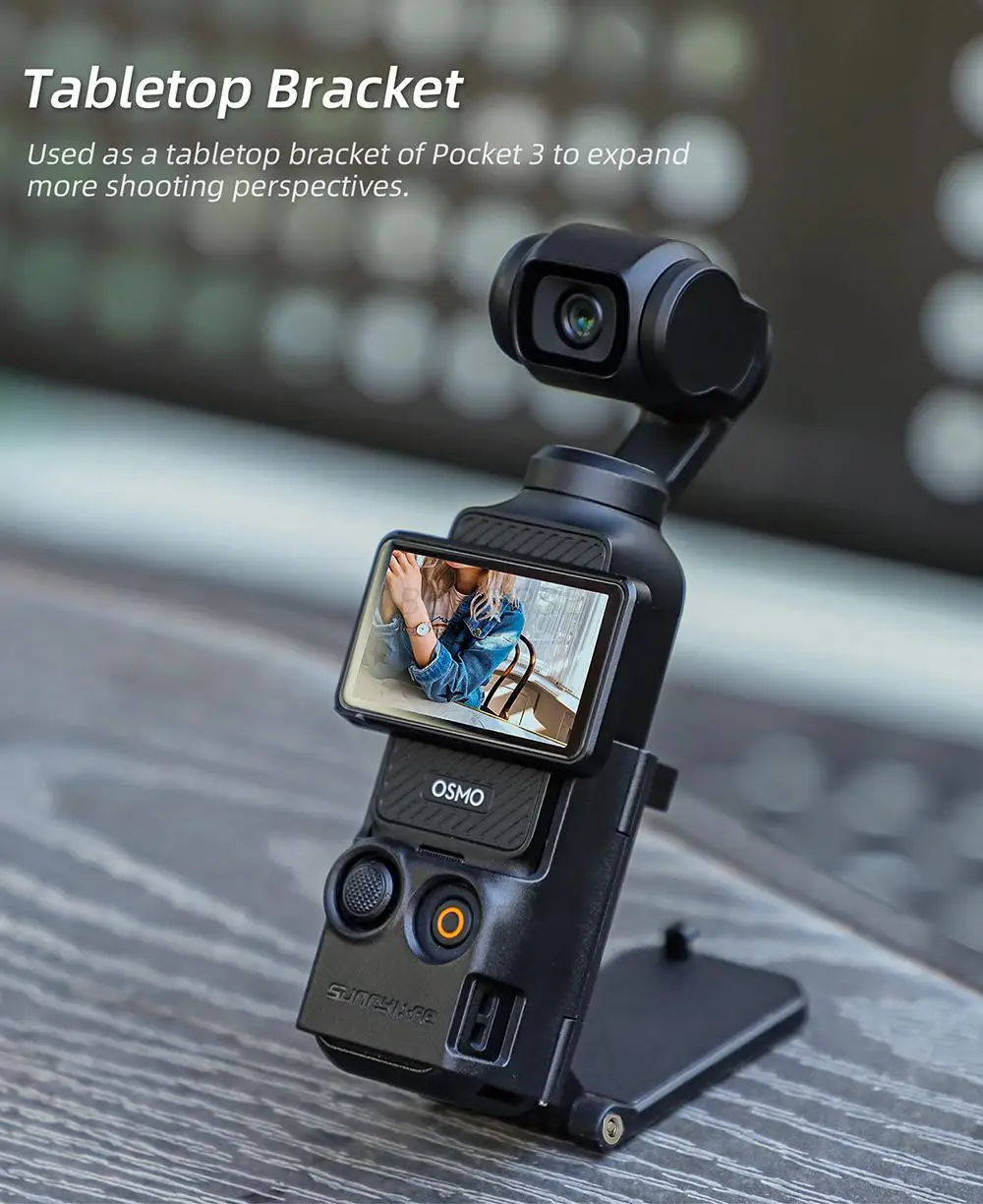 Suporte Magnético Ajustável para Pocket 3, Multi-Funcional Desktop Base, Handheld Gimbal Acessórios, DJI Osmo Pocket 3