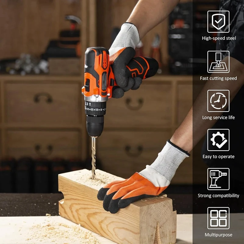 ABPP-50Pcs drywall bit, 1/8 Polegada espiral viu ponta bits de corte, m2 de aço de alta velocidade drywall bits de corte