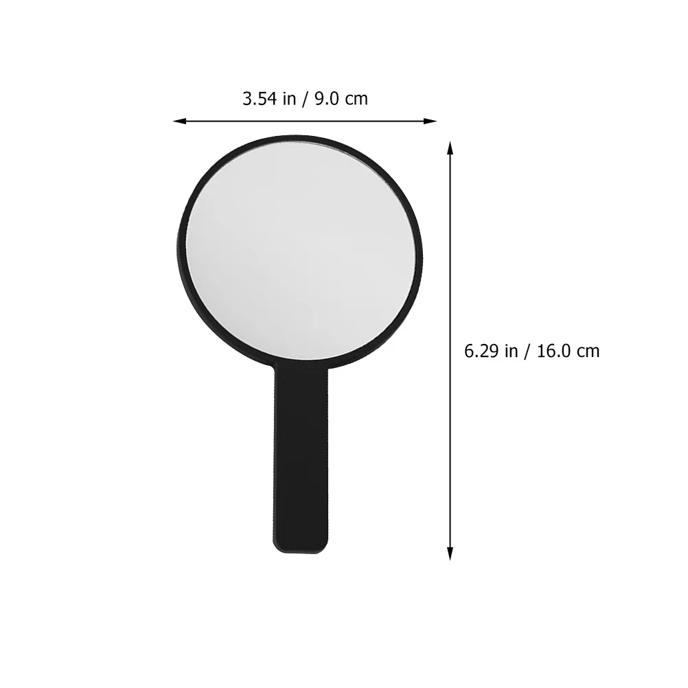 กระจกแต่งหน้า 3 ชิ้นแบบมือถือ ดีไซน์สวยงามทันสมัย กระจกพกพาสะดวก อุปกรณ์เสริมความงามสำหรับการเดินทาง