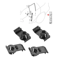 4Pcs Auto Car Window Regulator Retaining Repair Clip Bracket Front Left Right 51338254781 For BMW E53 X5 2000 2001 2002-2006