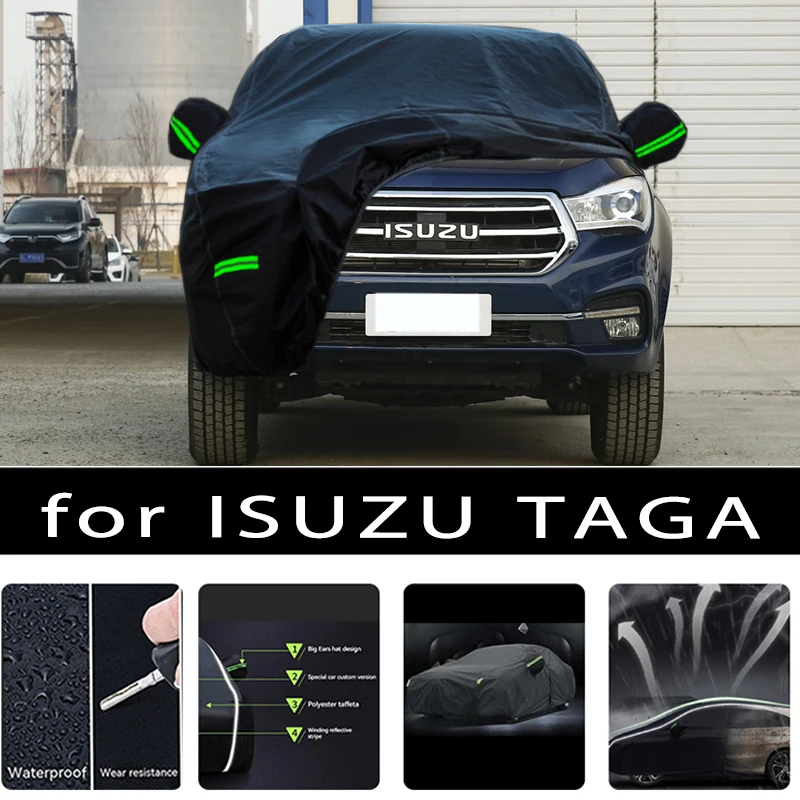 

For Isuzu taga protective covers, it can prevent sunlight exposure and cooling, prevent dust and scratches