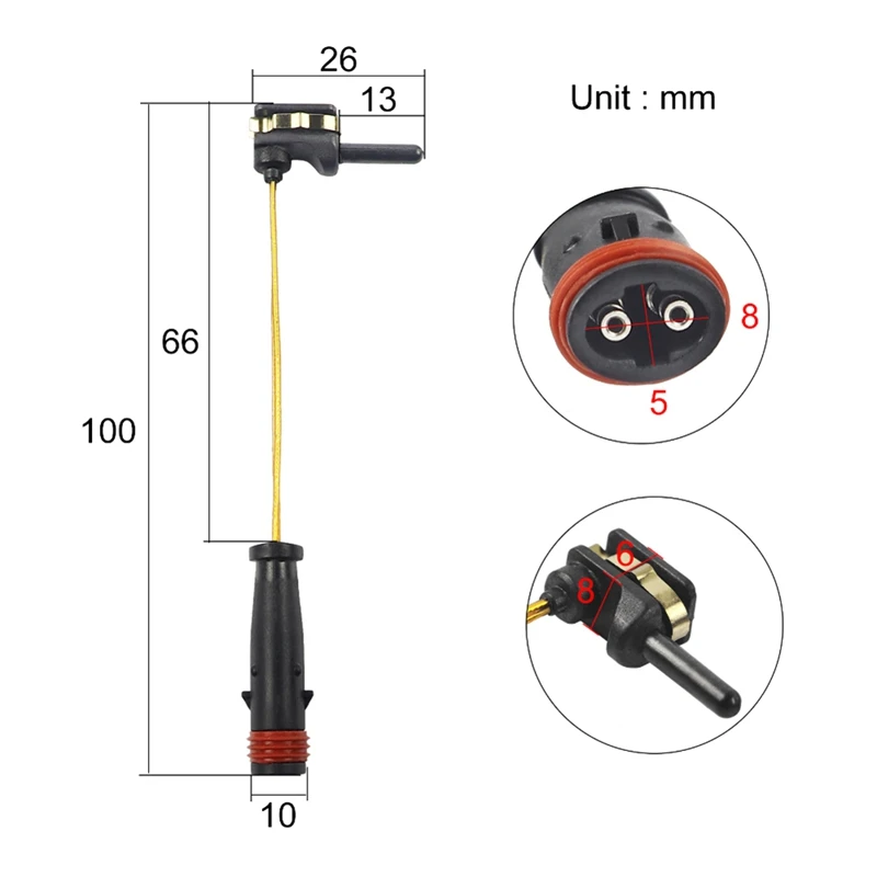 16X Brake Pad Wear Sensor 2115401717 For Mercedes Benz W220 W203 W211 W221 W204 W212 Maybach Brake Lines