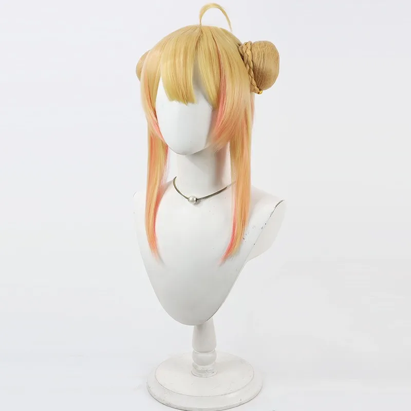 Mignon Virtual YouTube streamer Otonose Kanade cosplay wig dual color gradient separate double hair buns