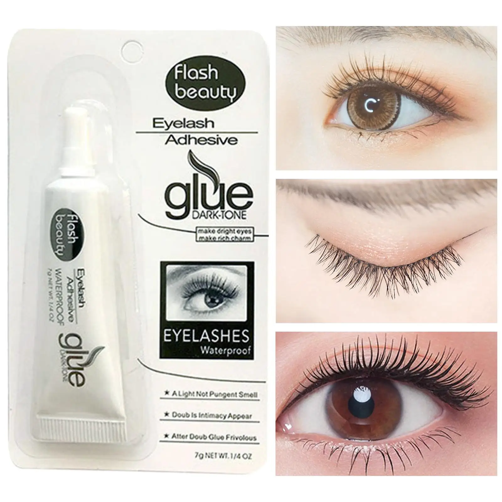 Double Eyelid Stickers Waterproof Eyelash Glue Durable Lash Fixer for Makeup Tools and Accessories