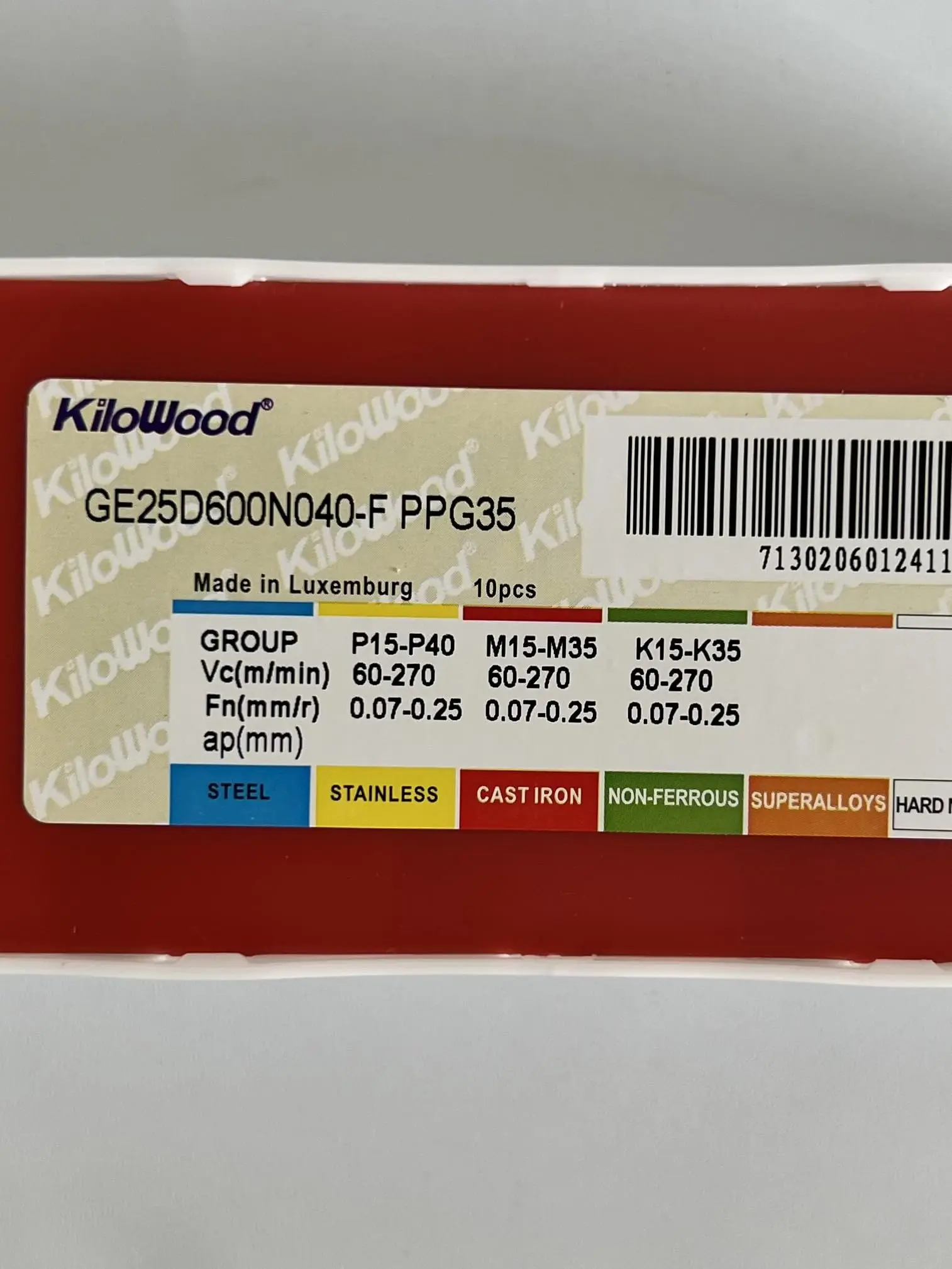 

Original blade GE25D600N040-F PPG35 /Carbide CNC Blade 10 Pieces