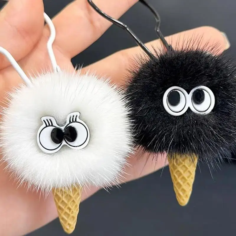 Plush Ice Cream Keychain Kids Keychain Car Keychains Pendant Adorable Keychain Adorable Bag Pendant Ice Cream Keychain Plush Bag