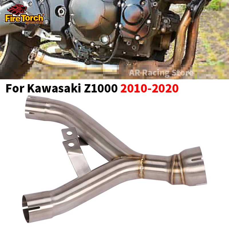 

Для Kawasaki Z1000 Ninja1000 2010-2020 мотоциклетная выхлопная труба из модифицированной нержавеющей стали, средняя труба, оригинальный глушитель