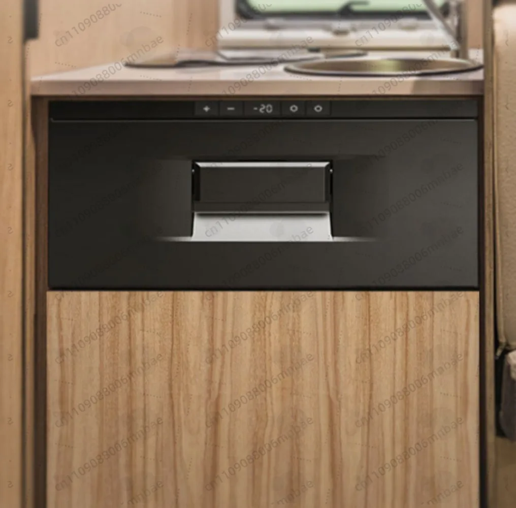 Stainless Steel Material   Portable Drawer Fridge 12V 24V Car Freezer 220V Slide Out Drawer Refrigerator