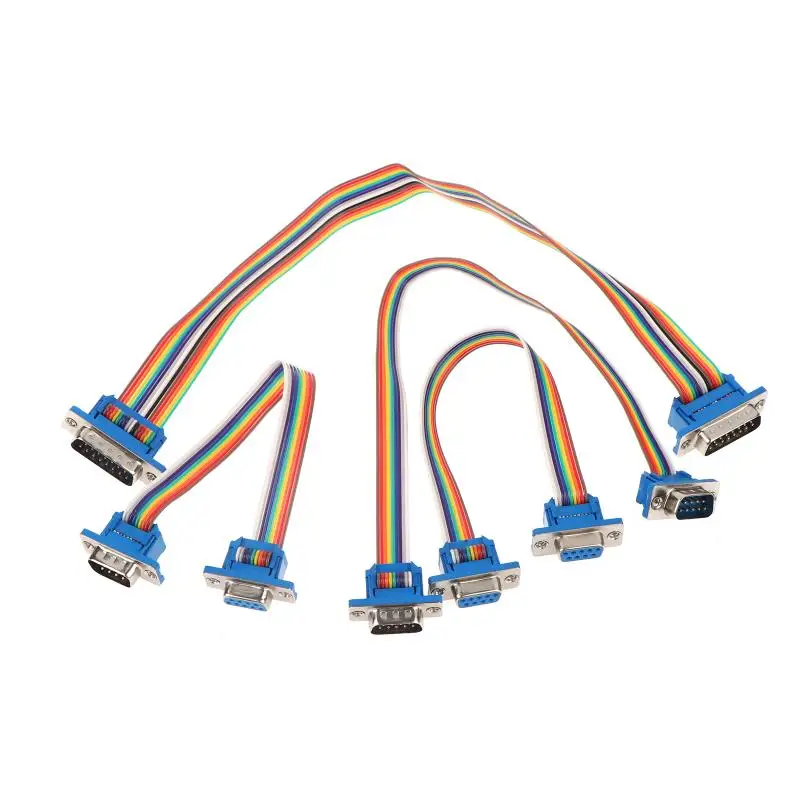 New D-SUB DB9 DB15 DB25 Male Female Cable D-SUD Serial Port Connector Adapter RS232 COM Extension Cable
