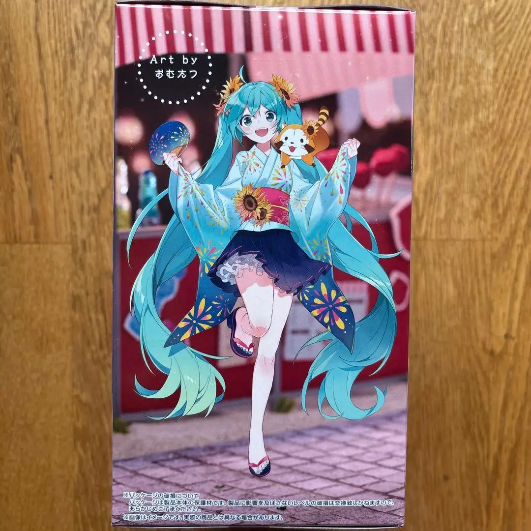 Original FuRyu Hatsune Miku Anime Rascal the Raccoon Summer Festival Action Figures Collection Figurine Model Toys view 3