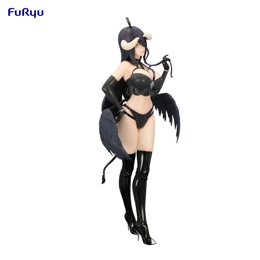 

100% оригинальная аниме-фигурка FuRyu BiCute Dark Overlord Albedo, экшн-фигурка, модель, украшение, гаражный комплект, коллекция, подарок на день рождения