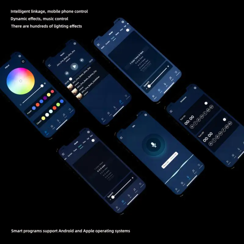 Light Strip Leather Light Controlled Lights Support Multiple Functions With Bt App Control Leather Line