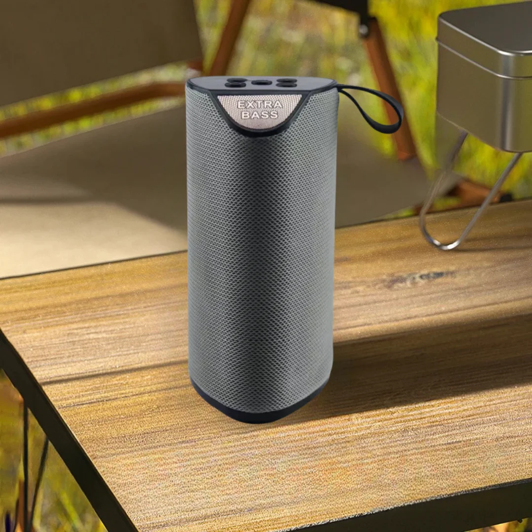 

Gray Flash Drive Speakers Subwoofer Waterproof Sound WirelessSupport TF TWS USB Box Wireless Powerful Bluetooth Speaker Bass