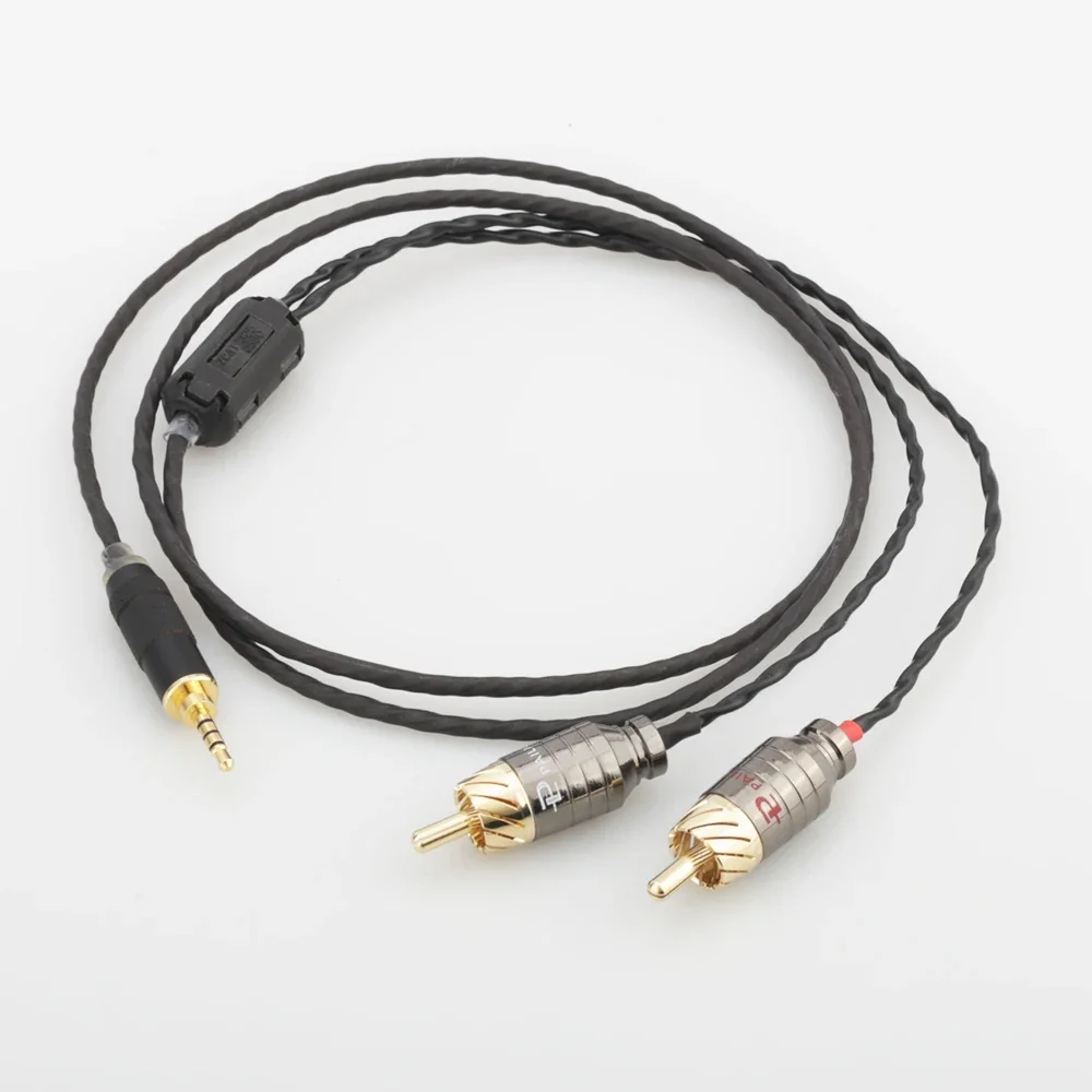 Audiocrast 807CU HIFI TRRS Balanced 2.5mm to 2 RCA Male Audio Cable For Cayin N5 Iriver AK240 AK380 AK120II Amp Onkyo DP-X1