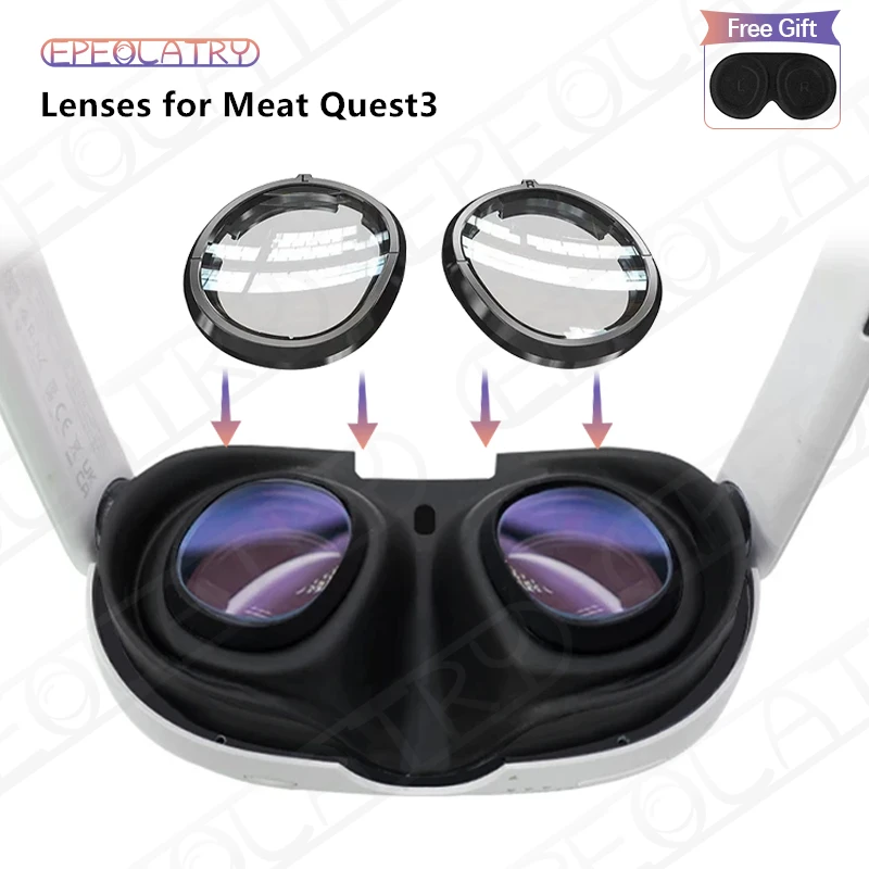 New for Meta Quest 3 Lens Myopia Anti-Blue Anti-Glare Glasses Magnetic Eyeglass Frame VR Prescription Lenses for Oculus Quest 3