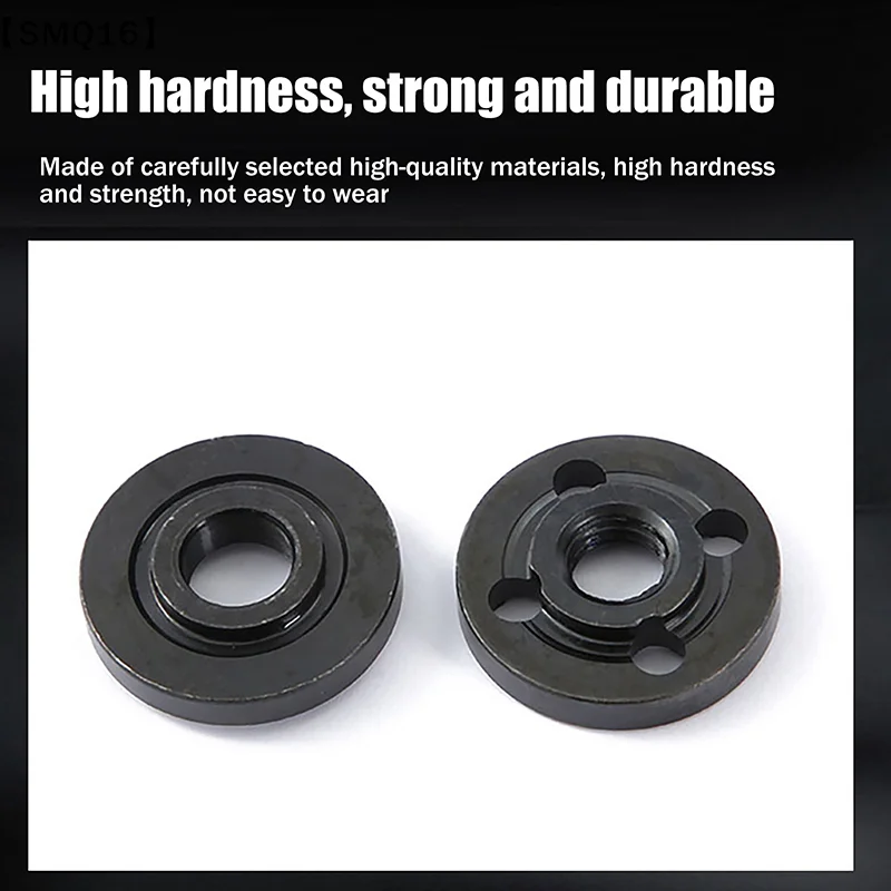 1Pair Angle Grinder Metal Pressure Plate Inner Outer Flange Nut Thread Replacement Tools For 20MM 22MM Bore Cutting Discs【SMQ】