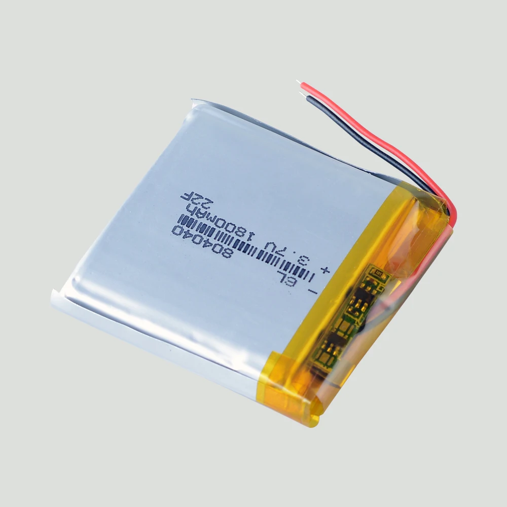 10 PCS 804040 3.7V 1800mAh batteria ricaricabile ai polimeri di litio Lipo per MP3 GPS DVD Recorder e-book Camera SlimeVR tracker