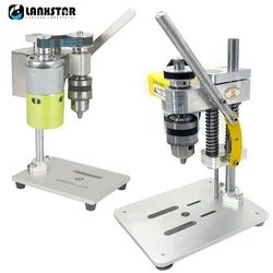 Mini Bench Drill Desktop Portable Mini Electric Drill Variable Speed Drilling Machine B10 Drill Chuck Wood Drilling PCB Drilling