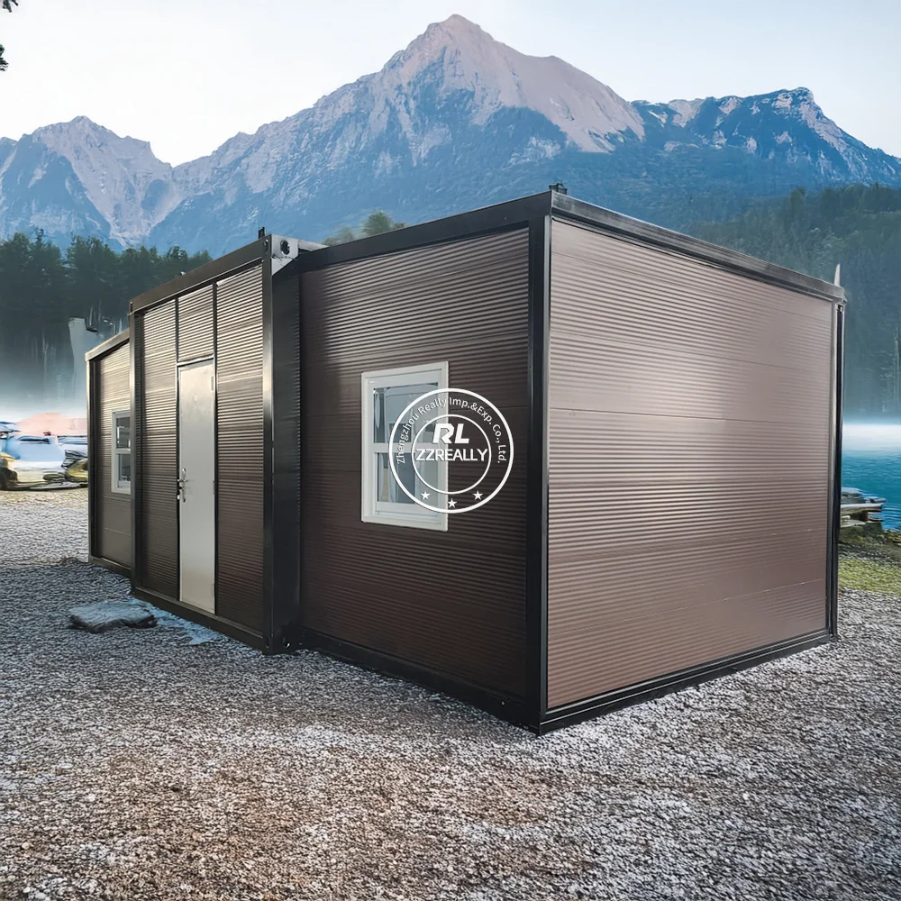 pronto para fazer casa expansível de contêiner pré-fabricado de 40 pés e 20 pés para venda villa residencial pré-fabricada dobrável padrão dos EUA