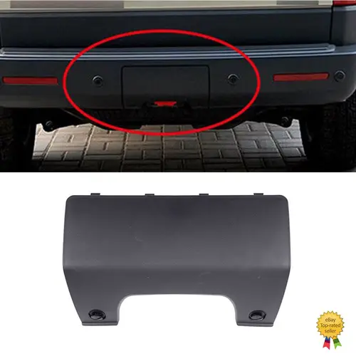 Cubierta de remolque de parachoques trasero para Land Rover Discovery 3 y 4, embellecedor y Clips, Dpo500011pcl