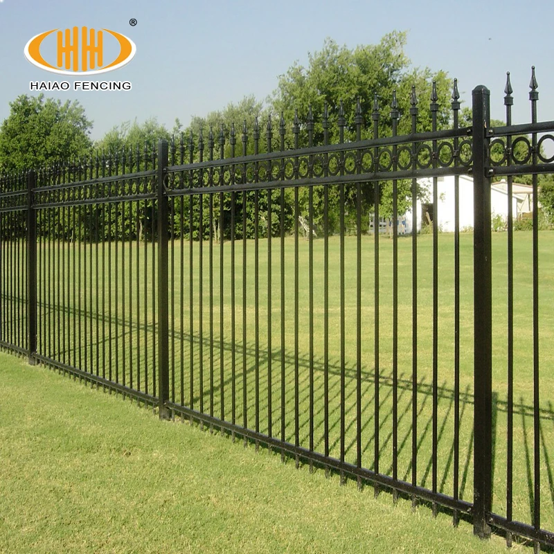 custom.Beautiful Outdoor Garden Iron Fence Panels Cheap Galvanized and Powder Coated Yard Use with 3D Modeling Service