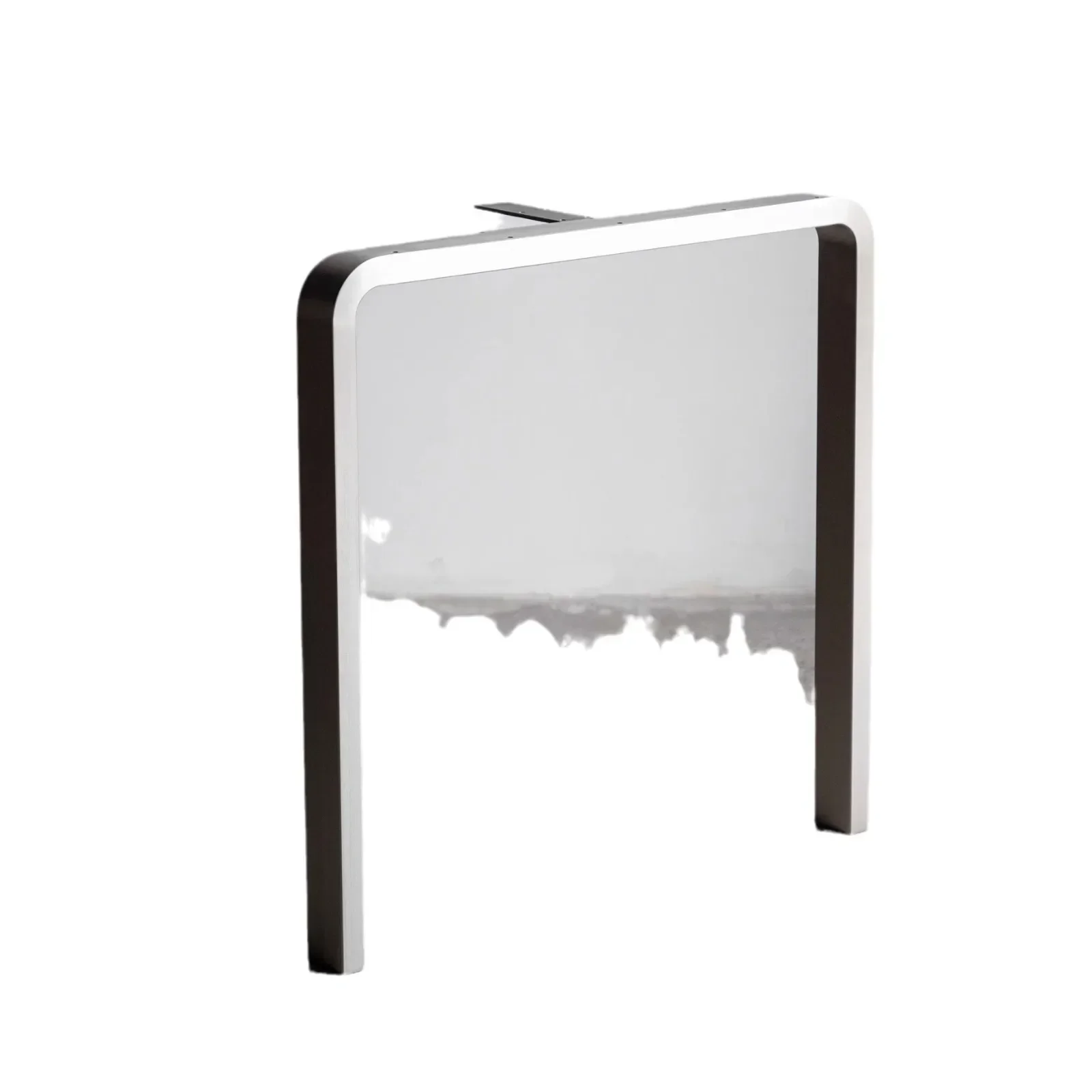 Stainless steel table foot brushed natural color table legs/size stainless steel natural color
