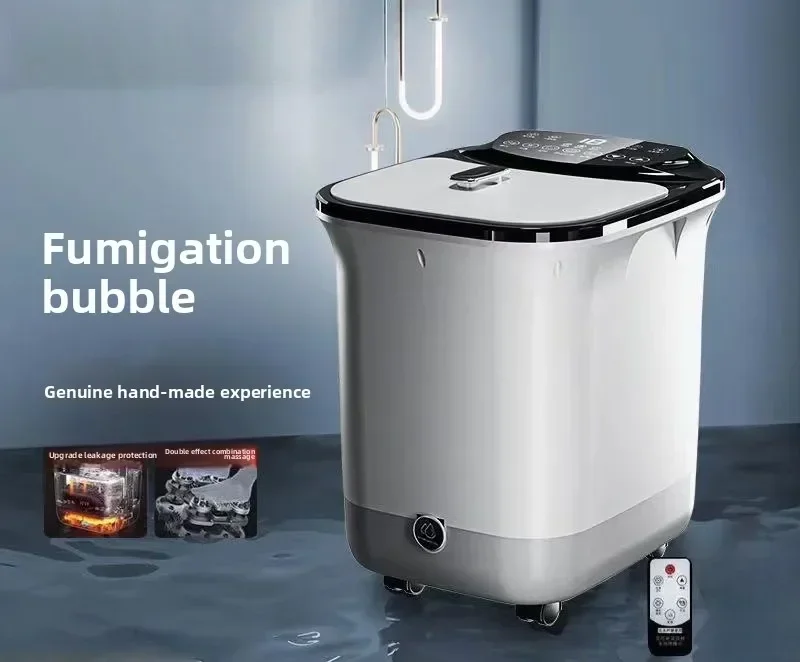 NewElectric Heating Home Fully Automatic Massage Appliance Intelligent Foot Massager Wireless Remote Control Timed LCD Display