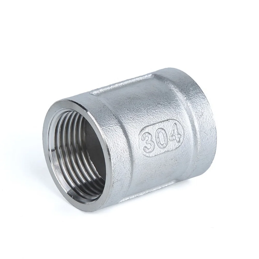 1/8 "1/4" 3/8 "1/2" 3/4 "1" 1-1/4 "1-1/2" 2 "3" 4 "BSP NPT Weibliche Koppler 201 304 316 Edelstahl Rohr Fitting Anschluss