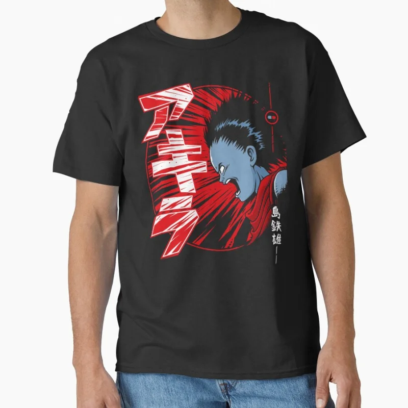 

AKIR4 Tetsuo Neo Tokyo Explosion Akira Cyberpunk Anime T shirt Large size Tops Manga Graphic Print Y2k Clothes Cartoon Tee