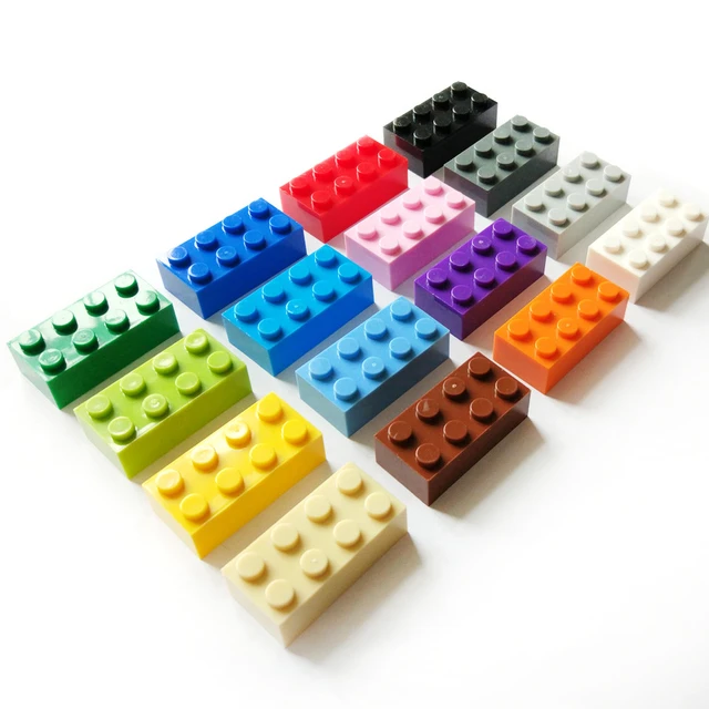 LEGO 2x4 bricks colorful outlet - 1000 pieces - Colorful bricks 3001