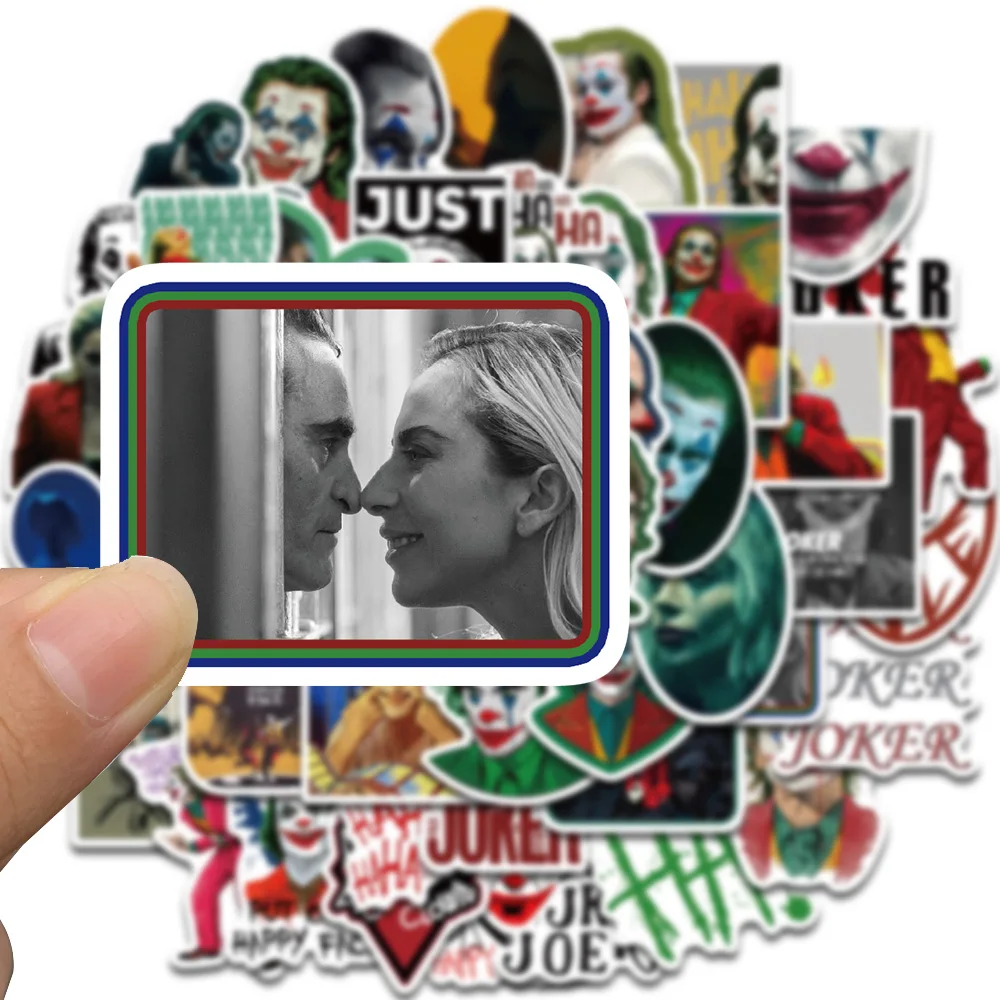 50PCS Joker 2 New Movie Sticker Modern DIY Scrapbook Coffee Living Room Luggage Skateboard Art Picture Waterproof Sticker