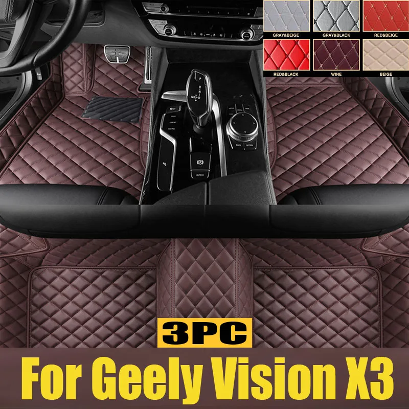 

TPE Custom Car Floor Mats For Geely Vision X3 2017 2018 2019 2020 2021 2022 2023 Waterproof Carpet Auto Interior trunk mat