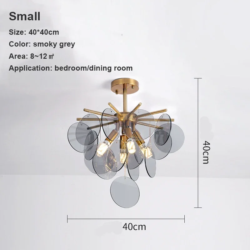 SANDYHA Moderne luxe hanglampen Metaalkunst Glazen kroonluchter Plafondarmatuur voor woonkamer Keuken Villa Home Decor Elegant - afbeelding 1