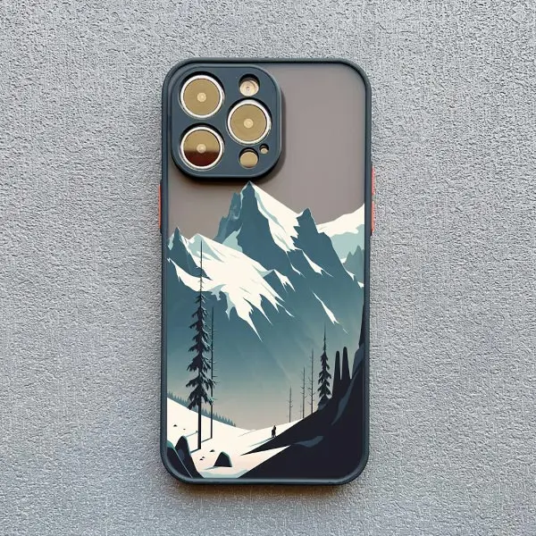 Nebelgebirge-Landschaft Handyhülle für iPhone 15 14 12 13 Mini 16 Plus 17 16 11 Pro Max X XS XR Stoßfeste Rückseite Schutzhülle – Detail 9