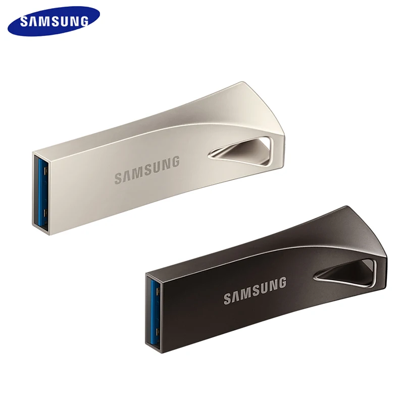 Imagem -05 - Samsung-mini Metal Usb Flash Drive 64gb 128gb 256gb até 400mb Barra de Disco Stick Fit da Plus