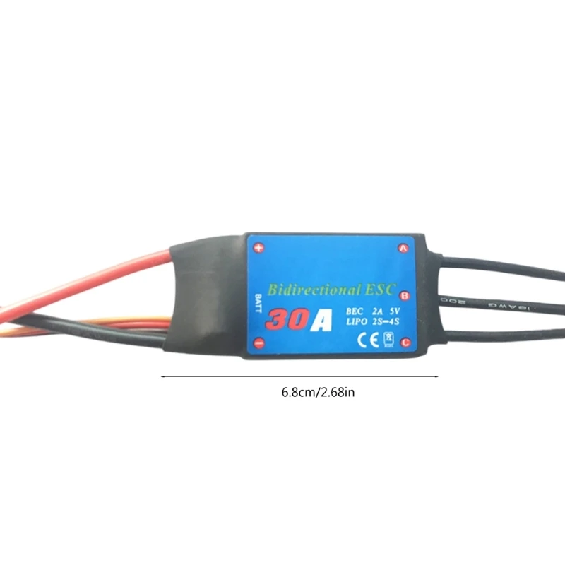 20A/30A/40A/50A/60A/80A Brushless Bidirectional Electronic Speed Controller for Remote Control Car Ship Dropship