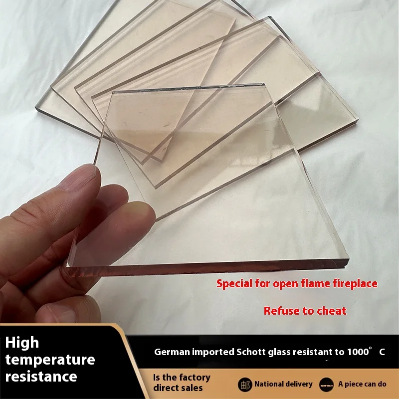 High-Temperature Resistant Glass Fire-Resistant Fireplace Observation Window Schott Glass-Ceramic High-Borosilicate Oven Glass