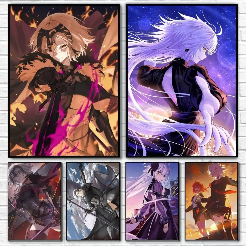 Jeanne d'Arc Alter FGO  Poster Waterproof HD Art Wall Decal Self-Adhesive Print