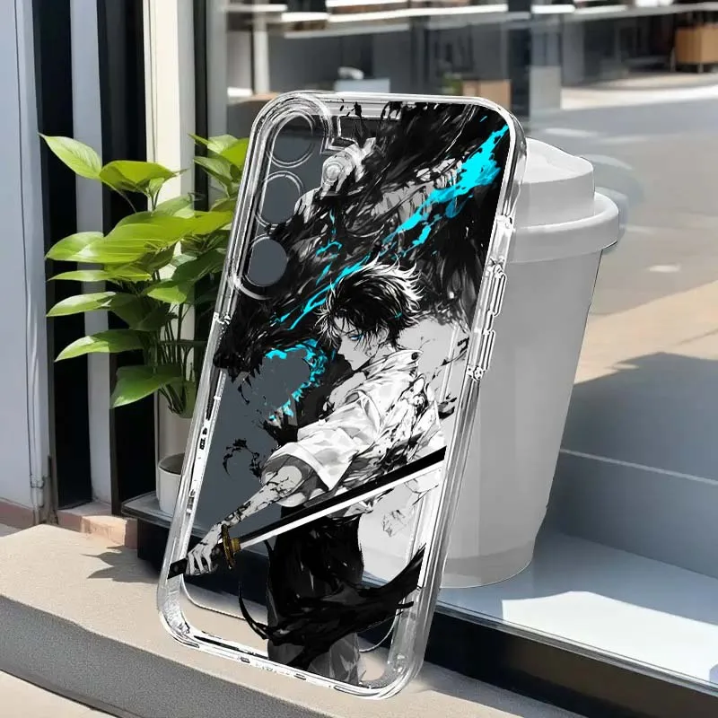 Jujutsu Kaisen أنيمي لسامسونج غالاكسي A73 A72 A71 A55 A54 A53 A52 A51 A33 A25 A22 A15 A14 A05 بولي TPU حافظة هاتف شفافة #1