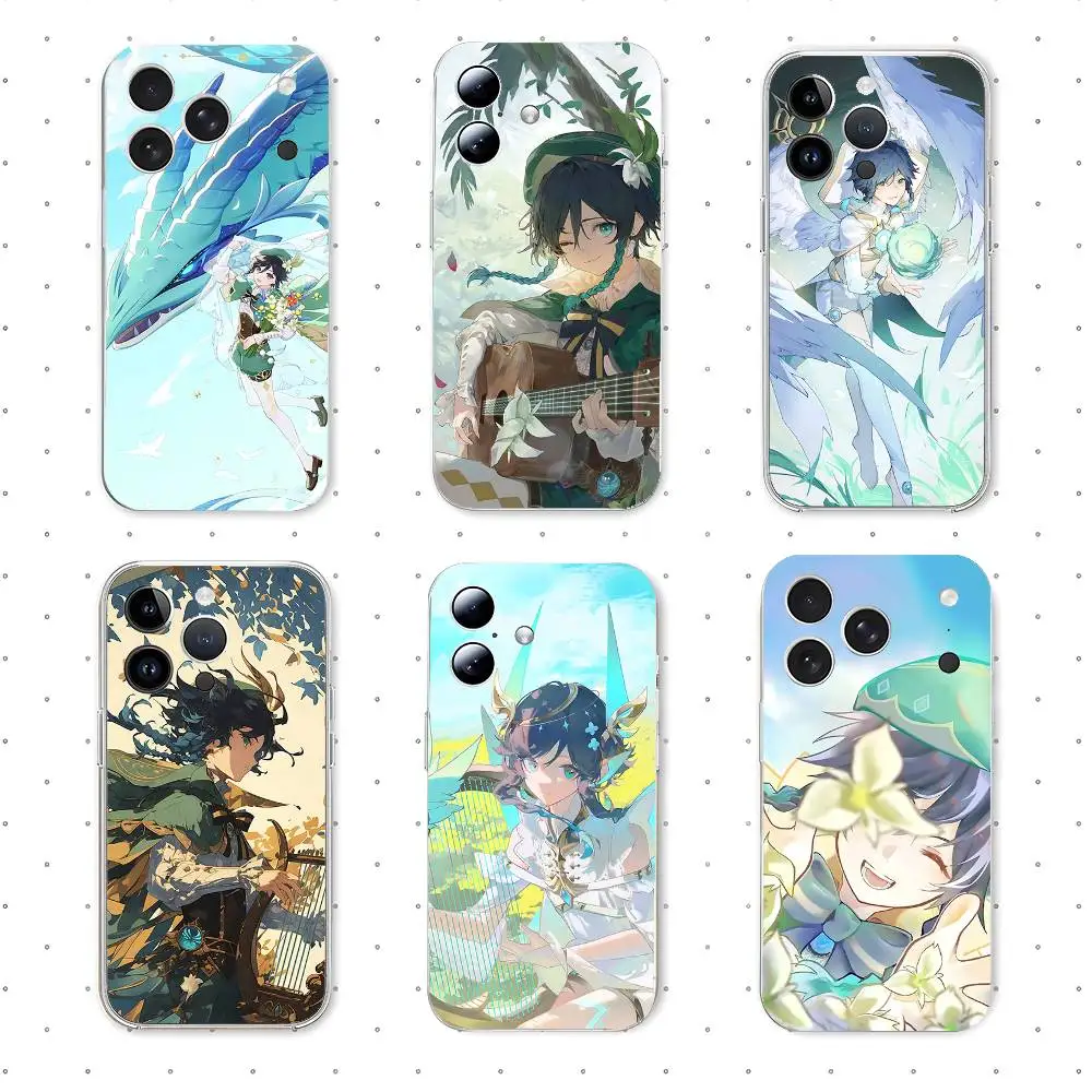 Personaggio del gioco V-Venti Cassa Del Telefono Per Iphone17 16 15 11 13 14 Pro Max 7 8 Plus Xr Xs Max Se2020 12mini Trasparente Cov