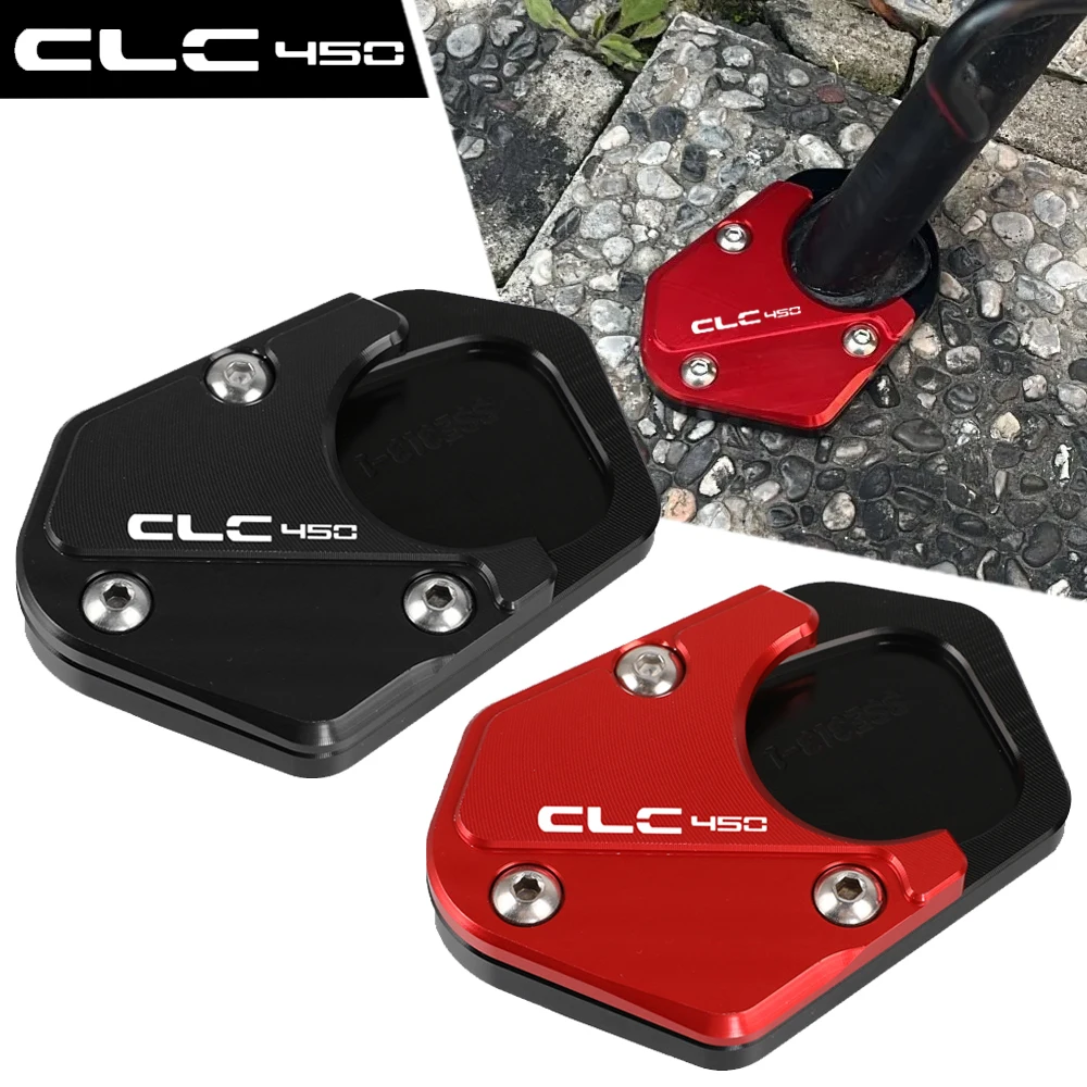 

2026 Motorcycle Accessories CNC Kickstand Side Stand Extension Pad Enlarge For CFMOTO 450CLC 450 CLC 450 CLC450 2023 2024 2025