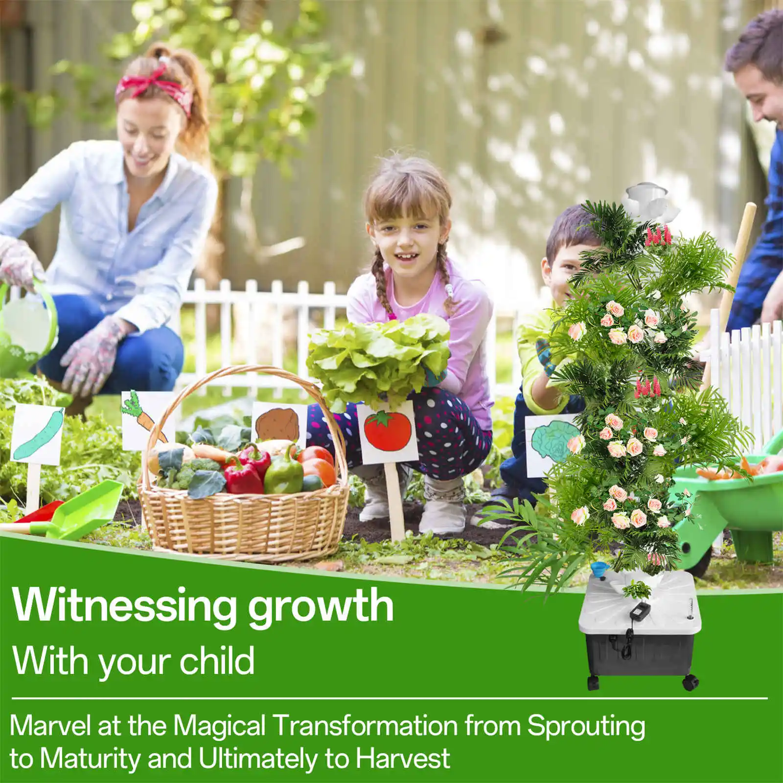 برج زراعة الزراعة المائية 60 فتحة، أبراج زراعة الخضروات مكونة من 12 طبقة، مجموعة إنبات النباتات العمودية للزراعة الداخلية #4